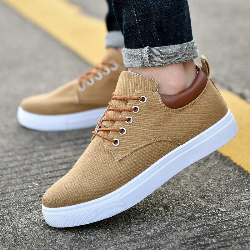 Men's Sneakers with Leather Accent
