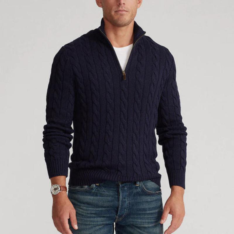 Cardiff™ | Old Money Half Zip Sweater
