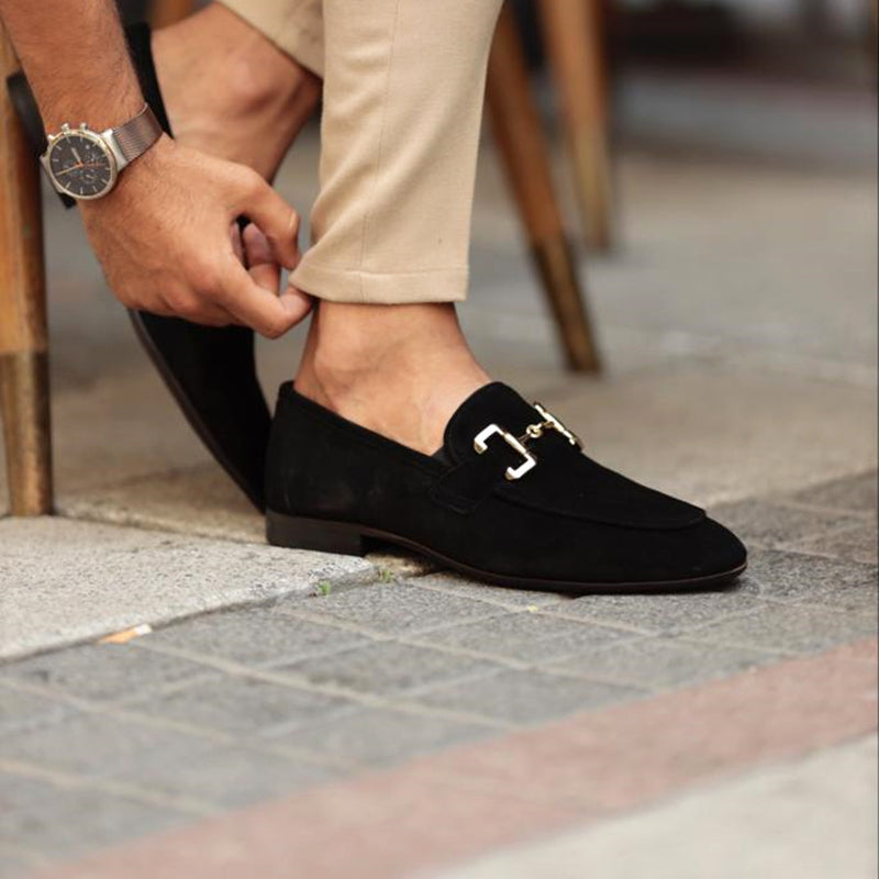 Cardiff ™ | Men's Suede Loafers with Horsebit Detail