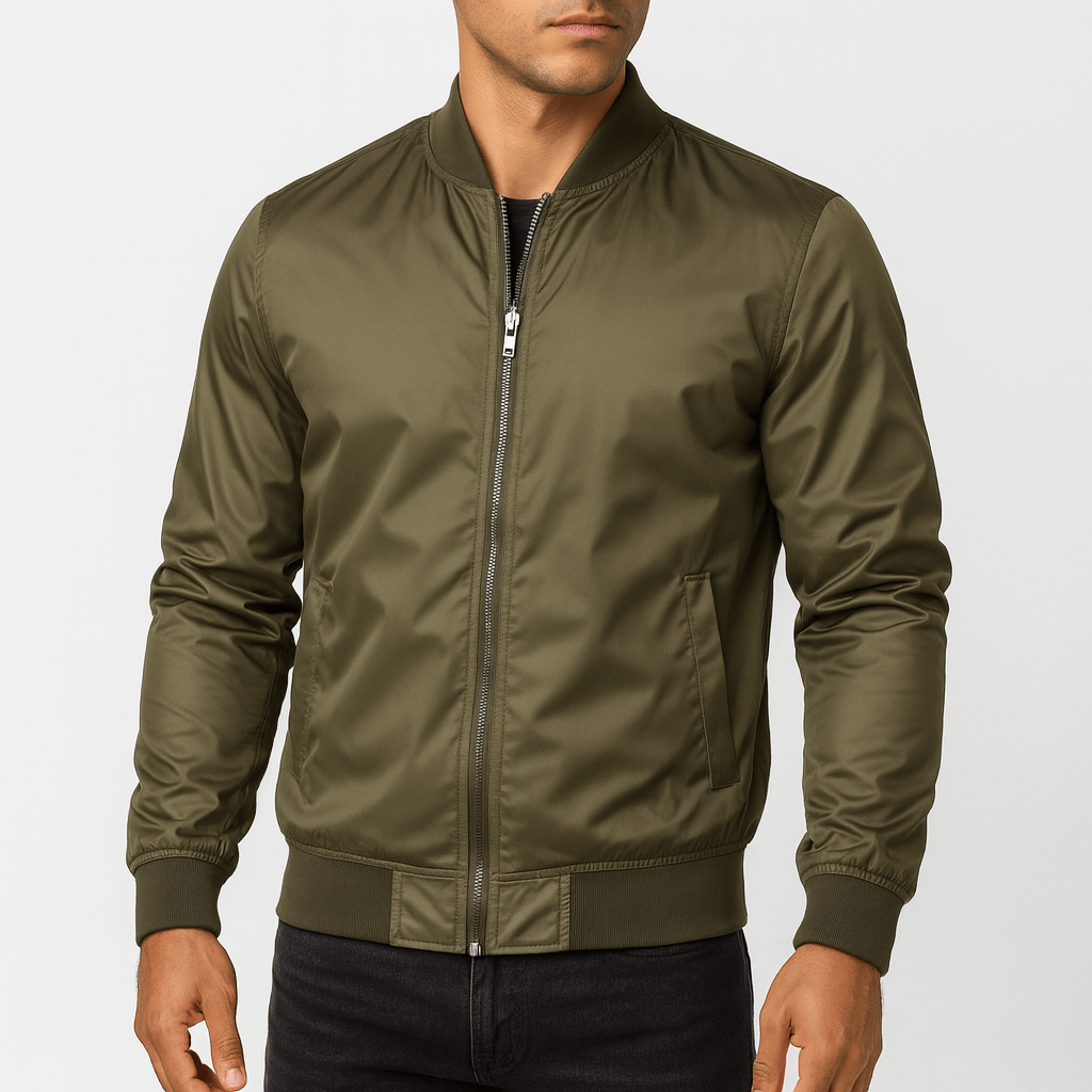 Cardiff™ | Ribbed Collar Bomber Jacket