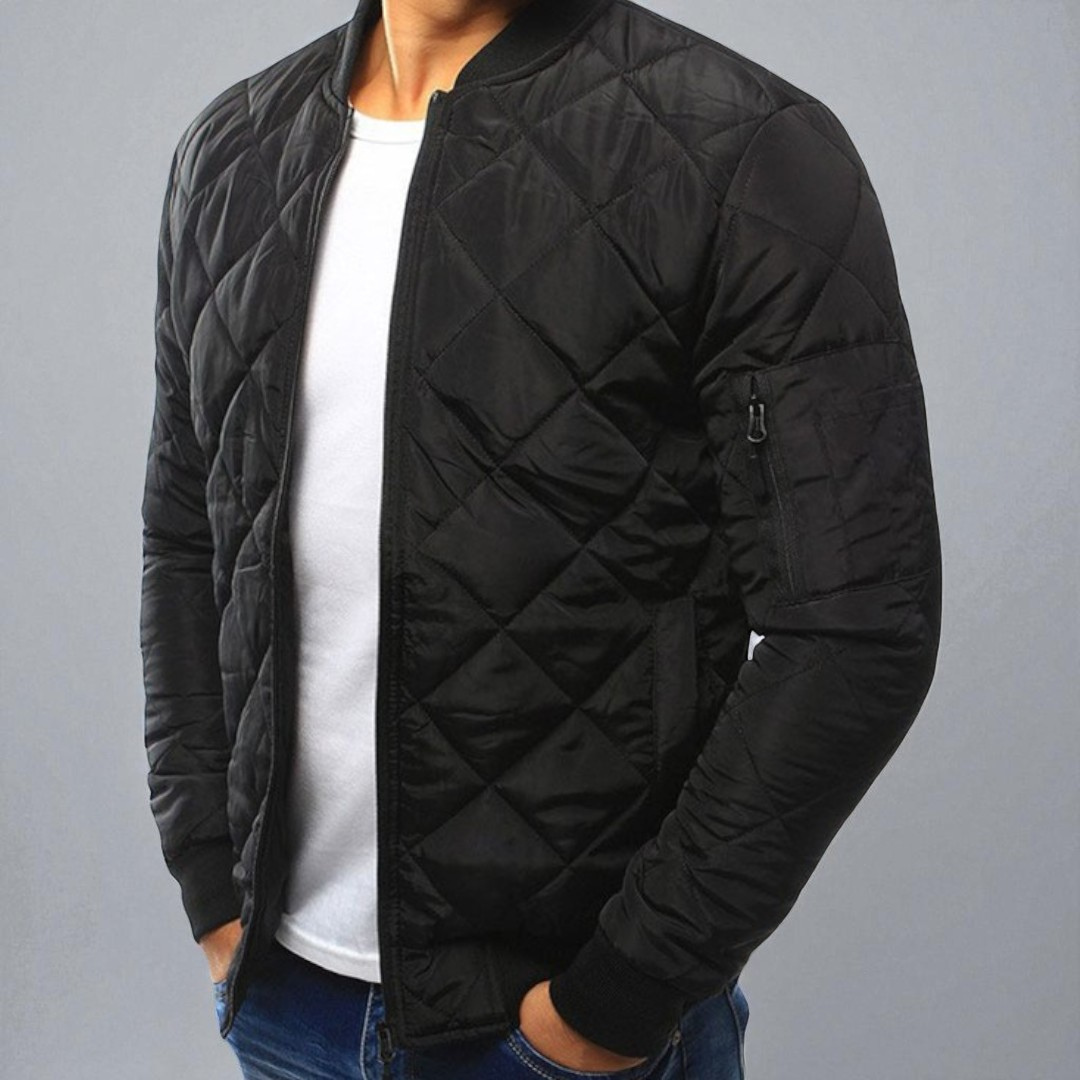 Cardiff™ | Men's Diamond Quilted Bomber Jacket