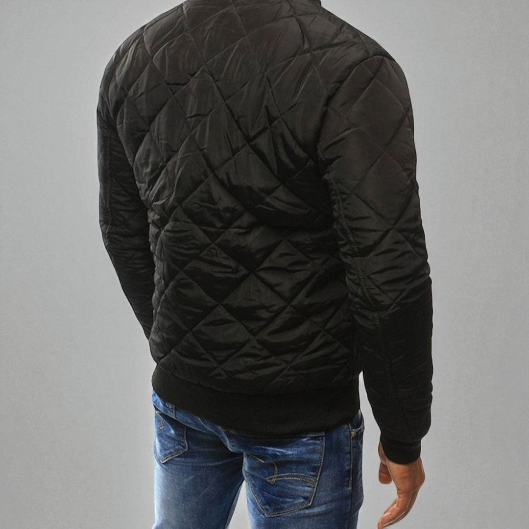 Cardiff™ | Men's Diamond Quilted Bomber Jacket