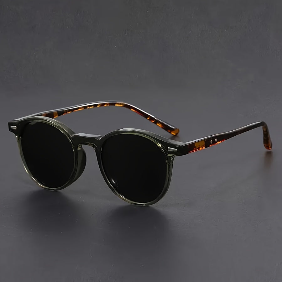Men's Round Frame Sunglasses - Lightweight Retro Style