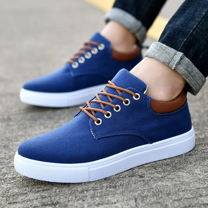 Men's Sneakers with Leather Accent