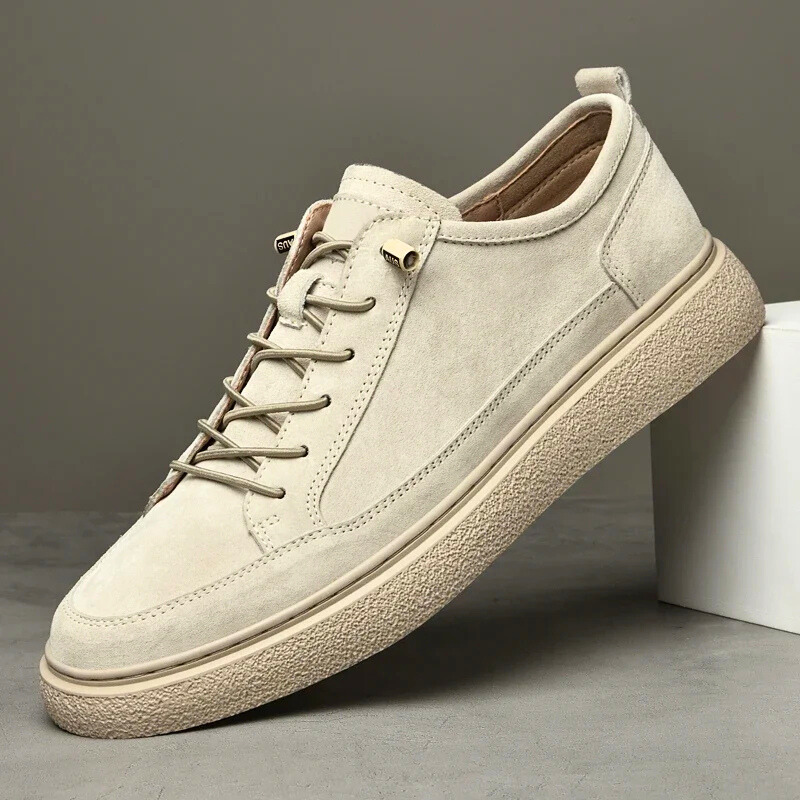 Men's Leather Casual Trainers