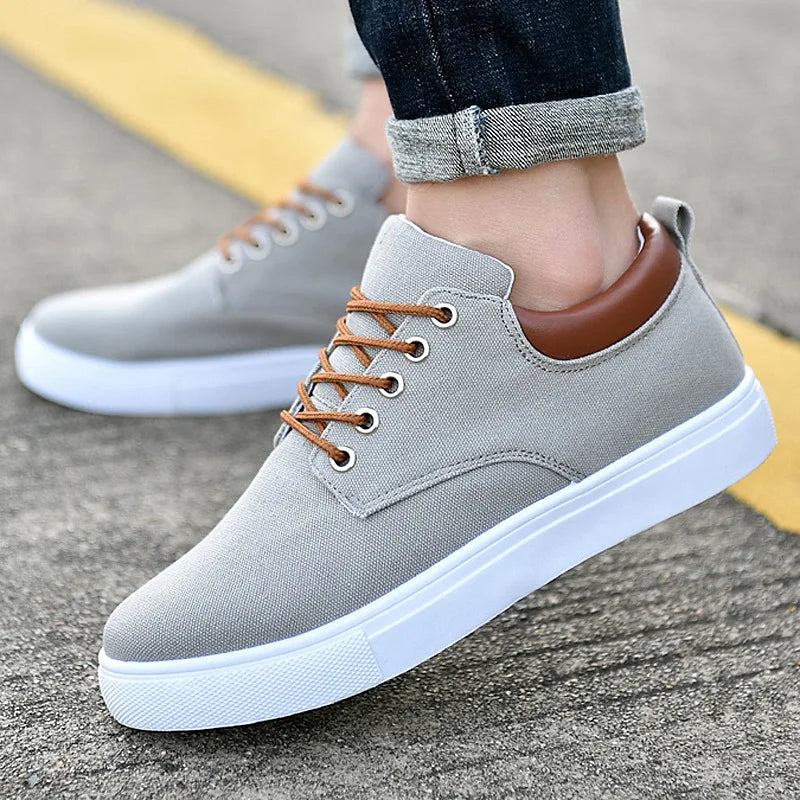 Men's Sneakers with Leather Accent