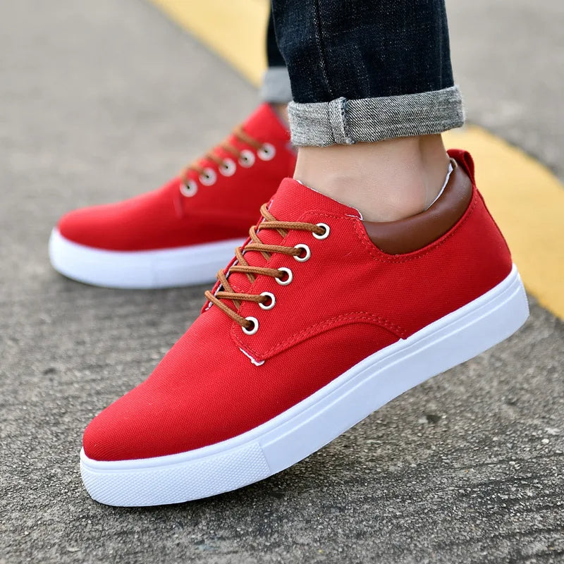 Men's Sneakers with Leather Accent