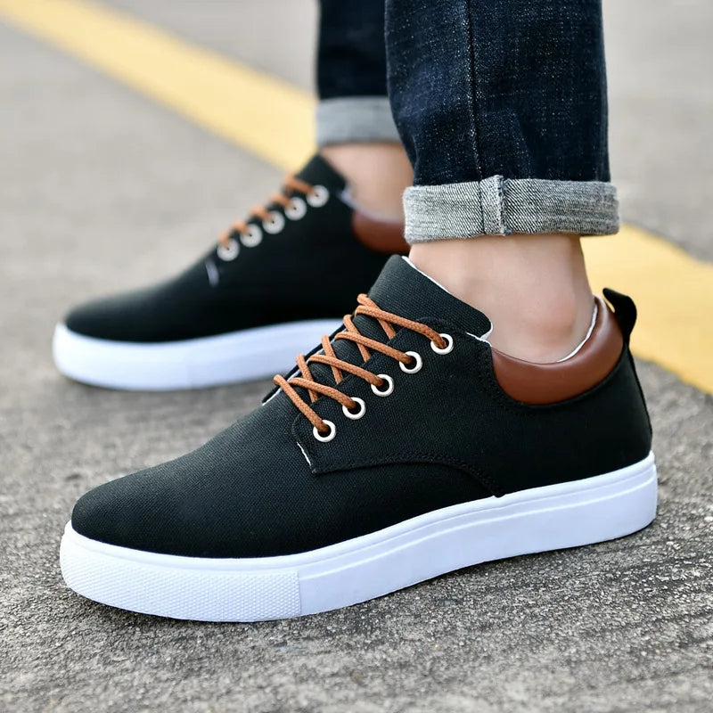 Men's Sneakers with Leather Accent