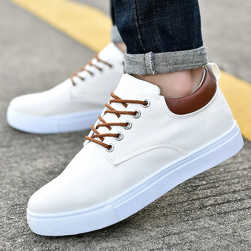 Men's Sneakers with Leather Accent