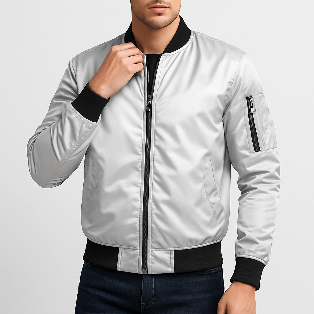 Cardiff™ | Ribbed Collar Bomber Jacket