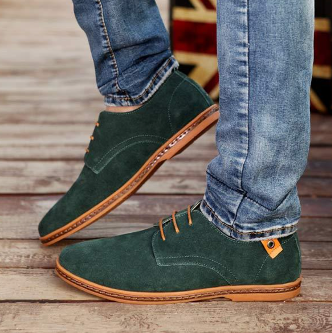 Cardiff™ | Men’s Suede Vegan Leather Derby Shoes