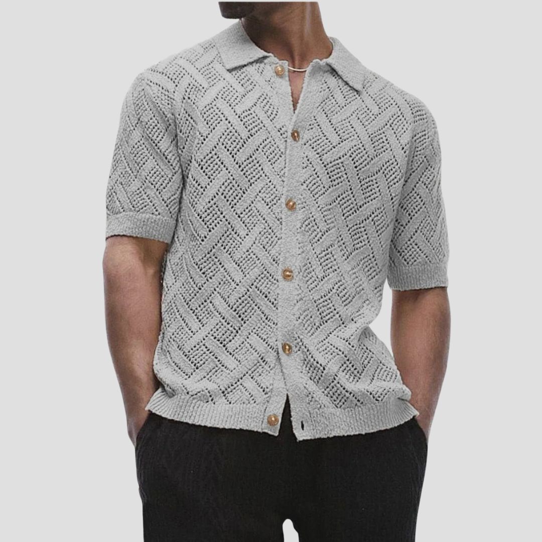 Cardiff ™ | Roen eyelet Knit Shirt