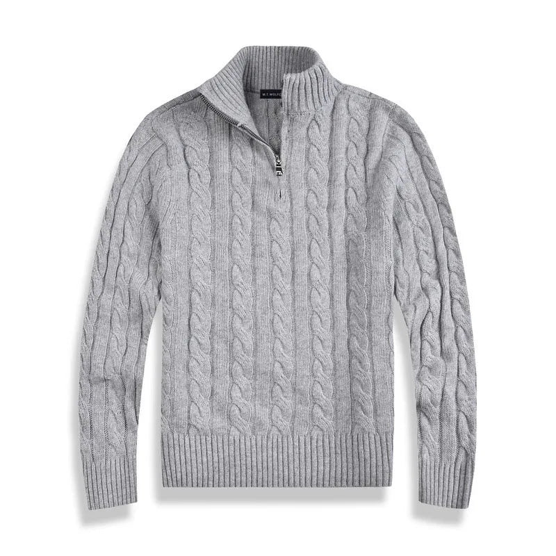 Cardiff™ | Old Money Half Zip Sweater