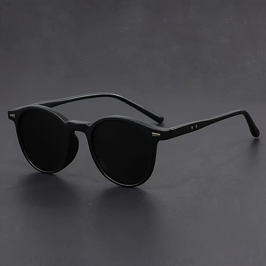 Men's Round Frame Sunglasses - Lightweight Retro Style