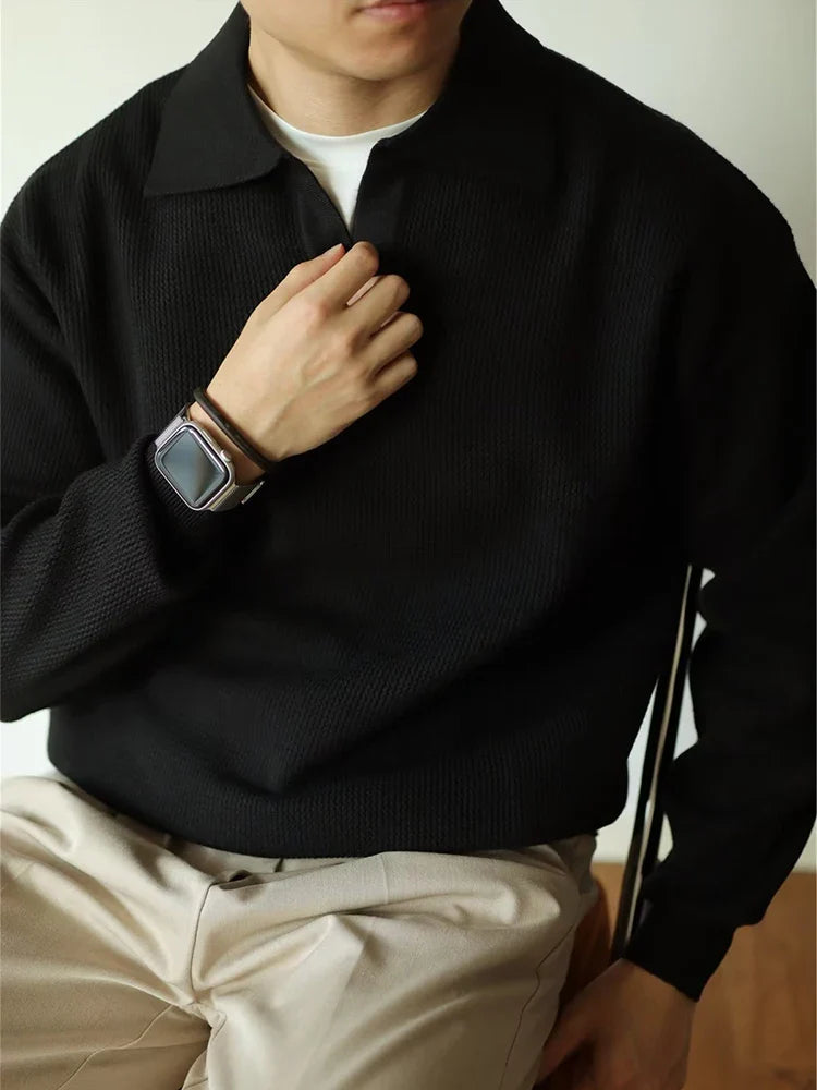 Cardiff™ | Men's Refined Knitted Polo Shirt