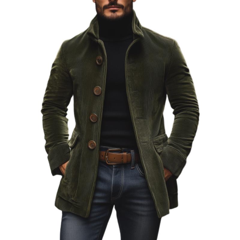 Cardiff™ | Men's Vintage Corduroy Collar Coat